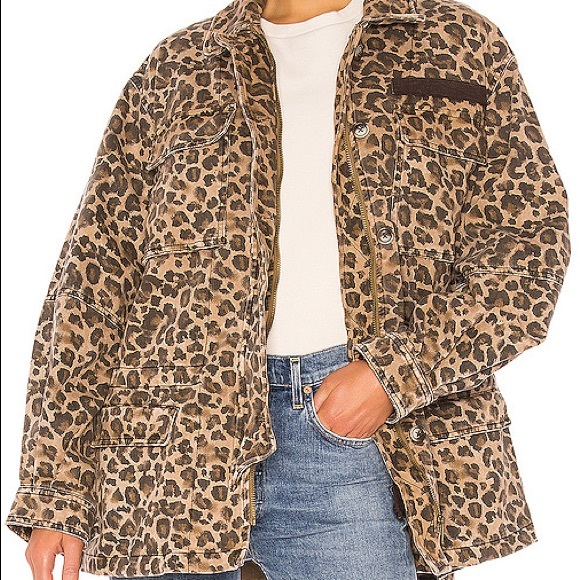 free people leopard jacket